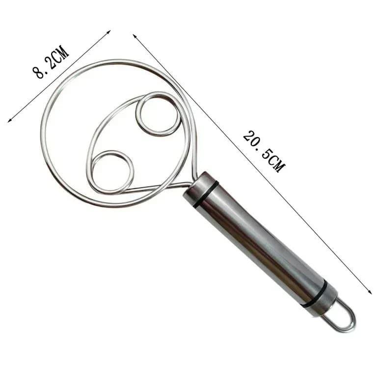 Outils à gâteaux fouet à pâte danoise en acier inoxydable pâte à pain hollandais mélangeur à main ma