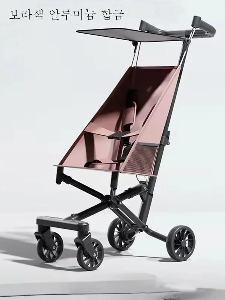 Poussette bébé pliable en un clic, légère, Portable, voiture pour bébé avec ceinture de sécurité, ch