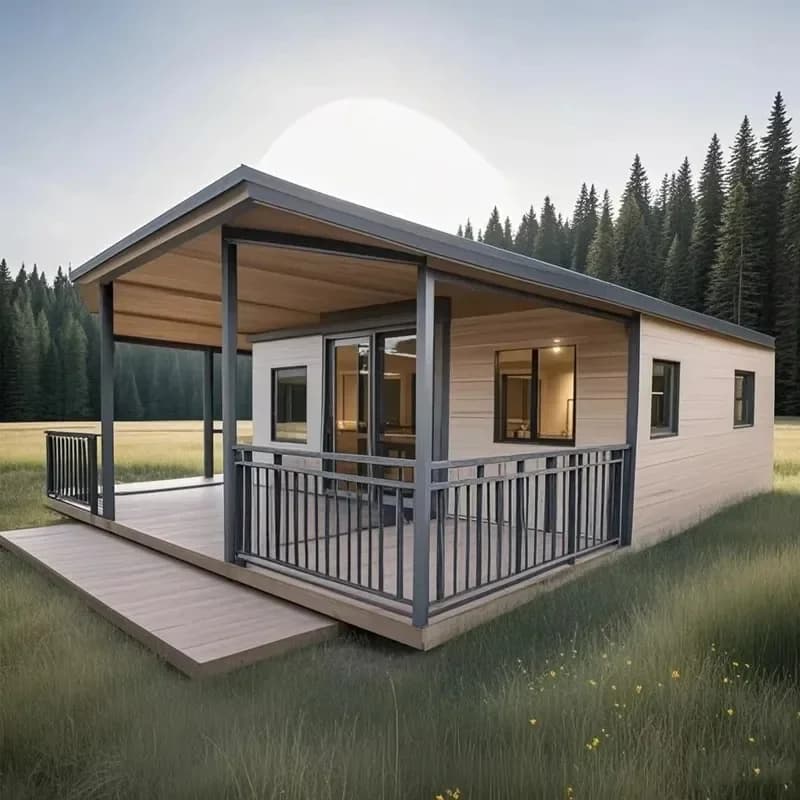 Maison conteneur pliable, mini-maison portable, conteneur maritime modulaire 20 pieds 40 pieds, mais