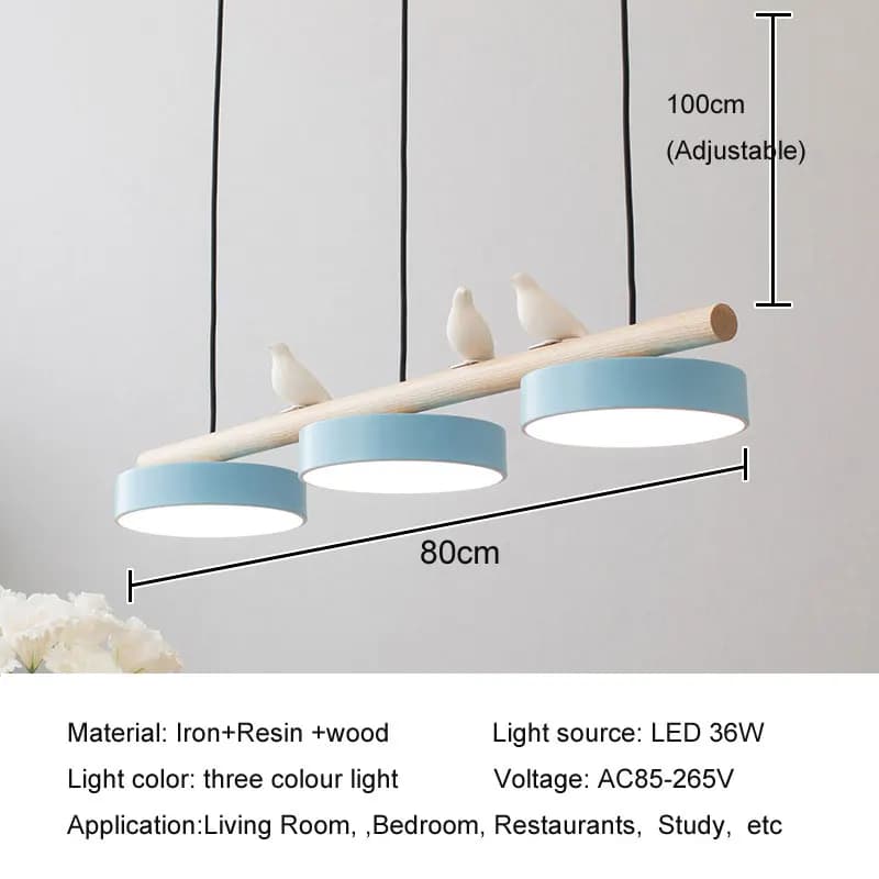 Lustre de Restaurant nordique moderne Led minimaliste Tables à manger personnalité créative Macaron