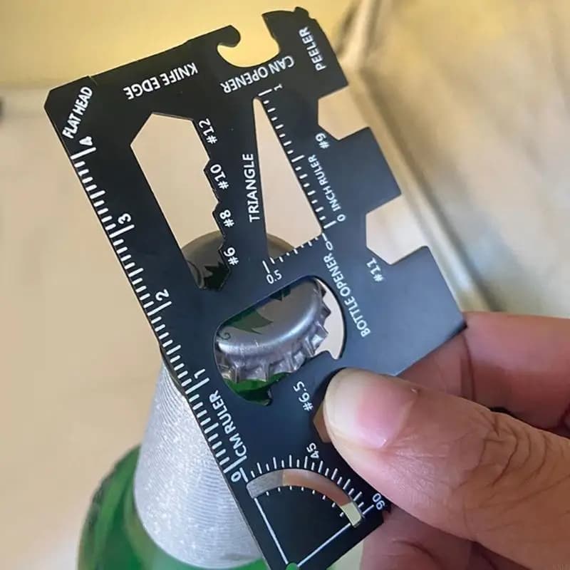 Carte crédit MXLD 15 en 1 en acier inoxydable Multitool Multifonctional Survival Combination Tool Ca