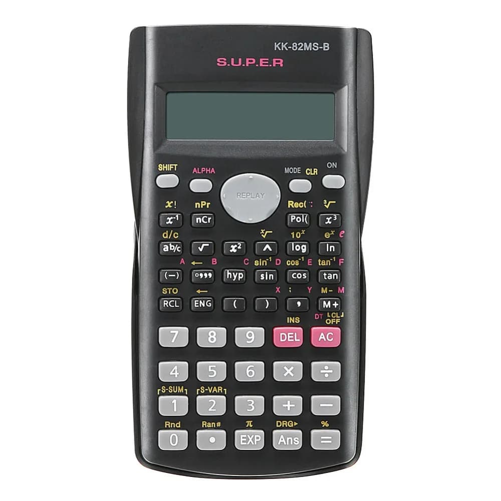 Calculatrice scientifique avec 240 fonctions et écran à 2 lignes, calculatrice portable polyvalente