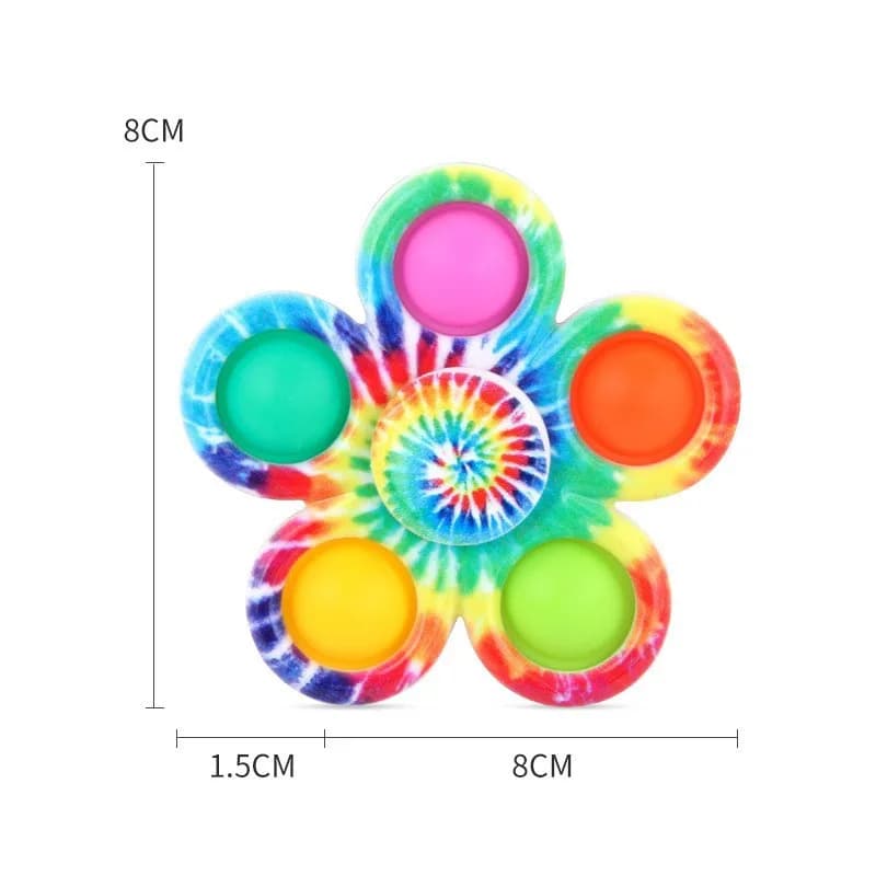Fidget Spinner pour enfants CamSolomon, bulle à cinq doigts, gyroscope rotatif du bout des doigts en