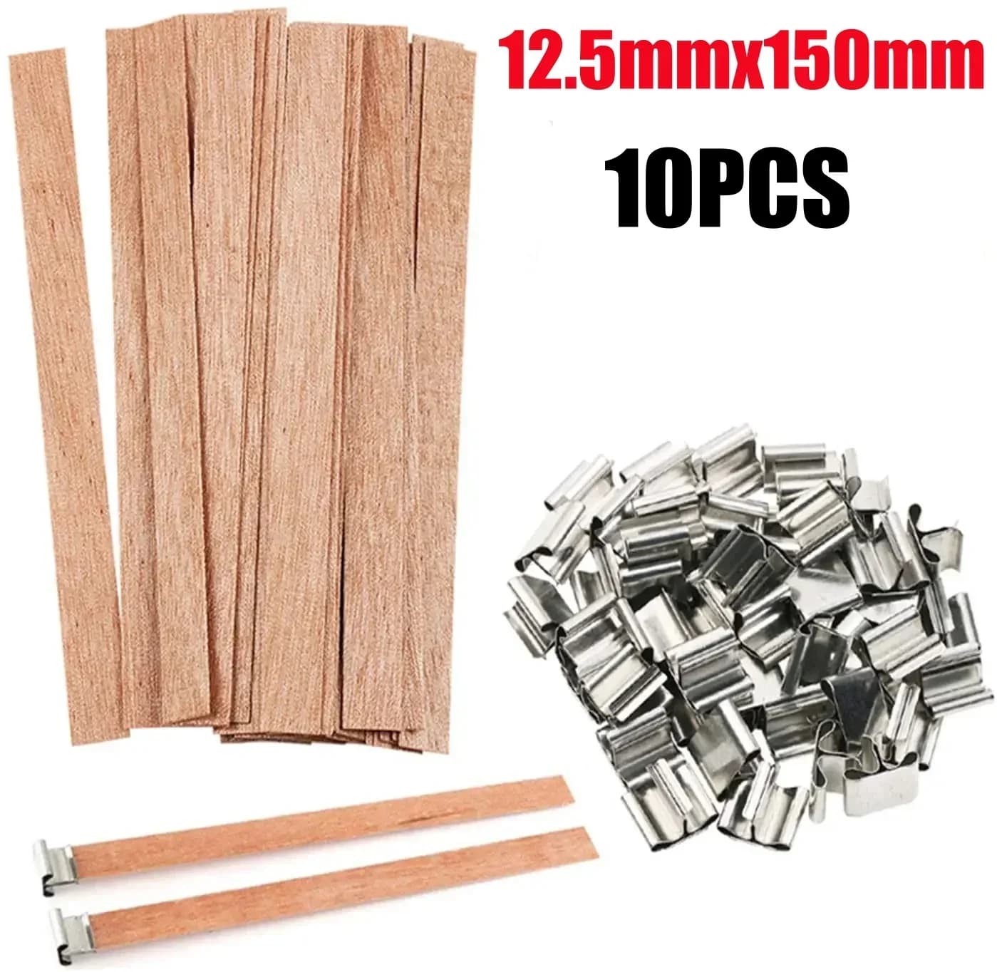 Bougie en cire de soja faite à la main, mèche en bois, bricolage, bougie d'aromathérapie, mèche à In