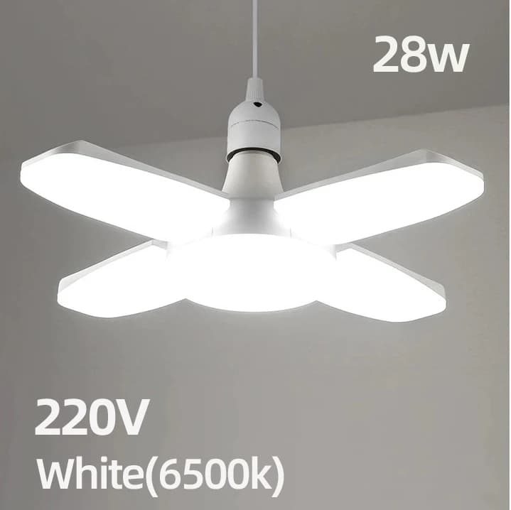 Ampoule LED pour ventilateur pliable E27 220V 110V,3000K 6500K, ampoule de plafond lumineuse à inten