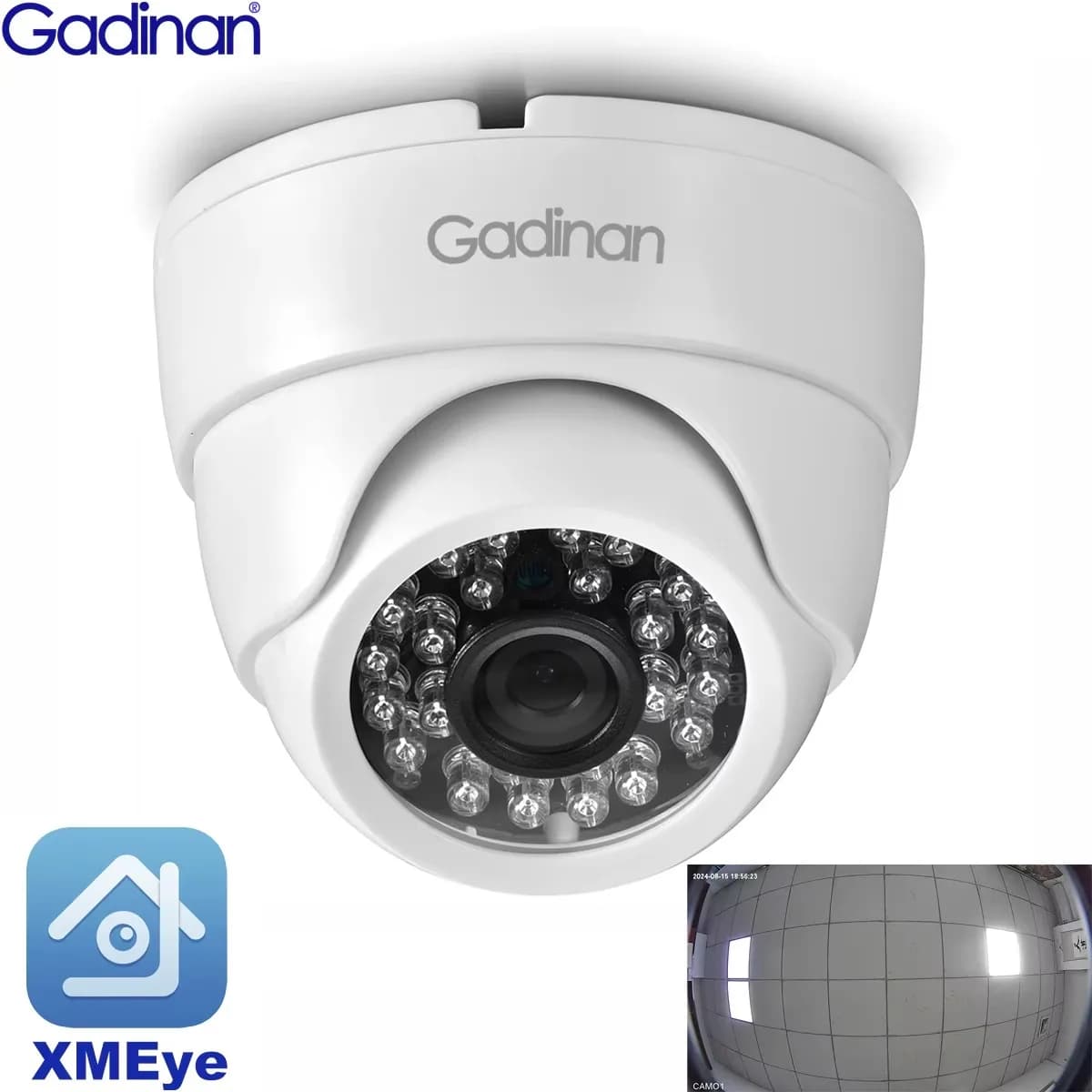 XMEye Fisheye 150 degrés grand Angle 4K caméra IP POE 8MP détection de visage extérieur 1.7MM Audio