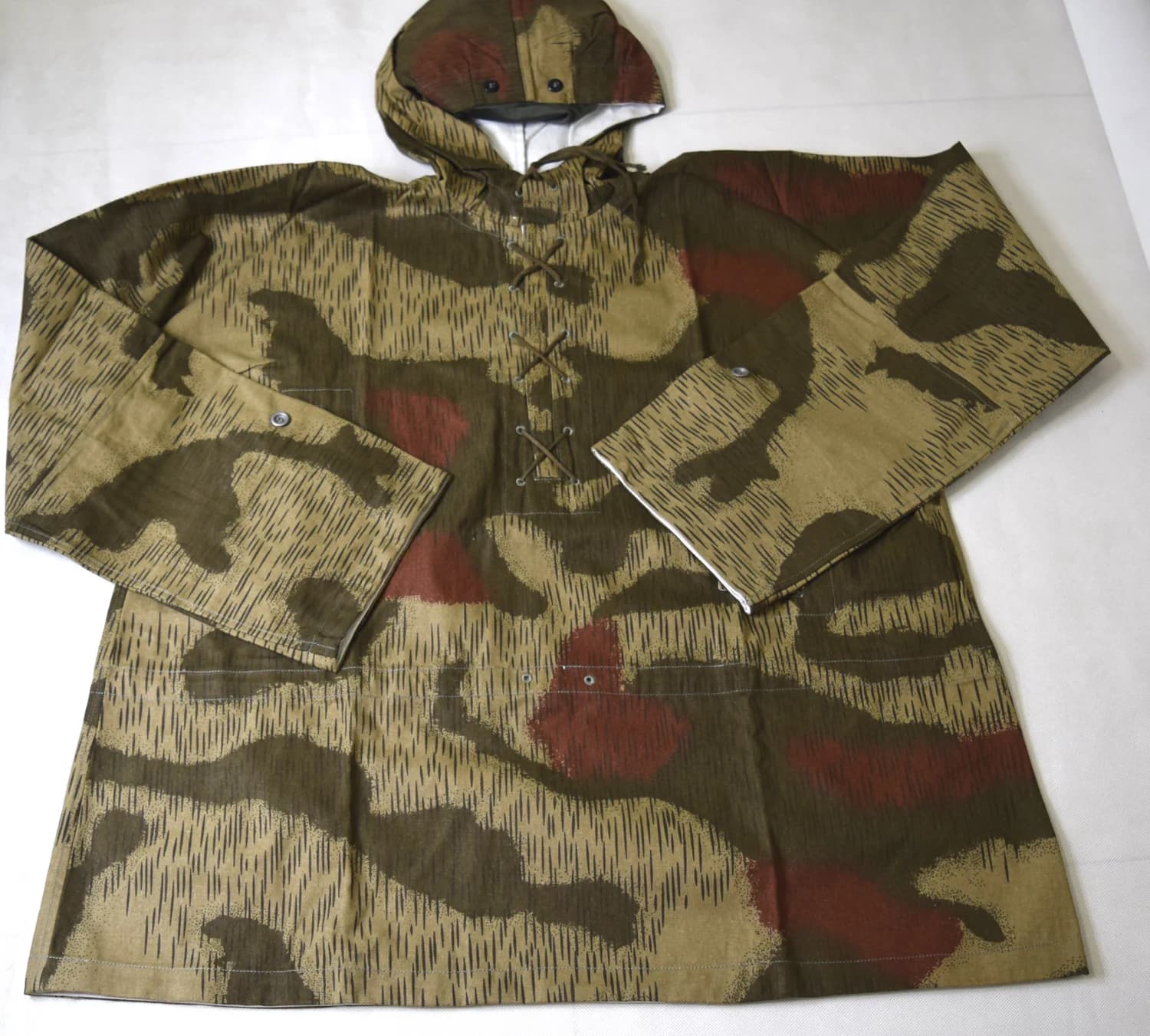 CamSolomon-Parka Camo réversible, blouse de sniper allemande Tan & Water Swamp