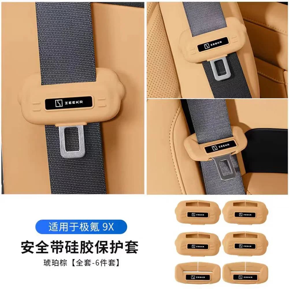 Couvercle de Protection de boucle de ceinture de sécurité pour ZEEKR 9X, tête à Clip fixe, couvertur