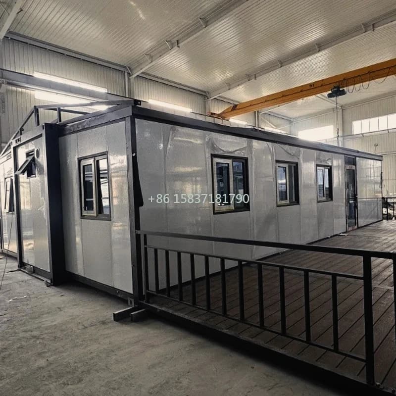 Vente Flash : Maison Conteneur Préfabriquée Pliable et Extensible à Montage Rapide, Tiny House, Vill