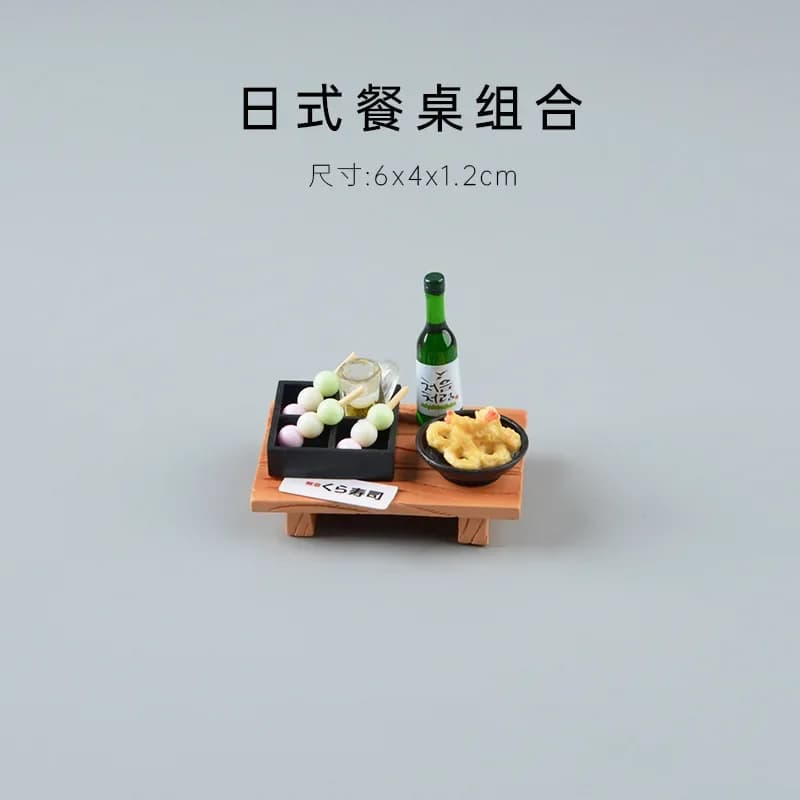 Miniatures créatives japonaises, modèles d'art moderne, cadeaux, artisanat miniature, décorations de