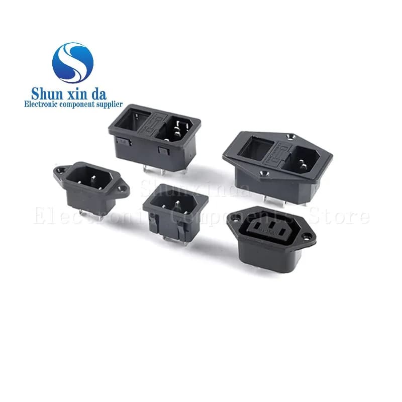 5 PCS/Lot AC-04 prise de courant ca 250 V 10A 3 broches avec oreilles pour prise de courant d'ordina