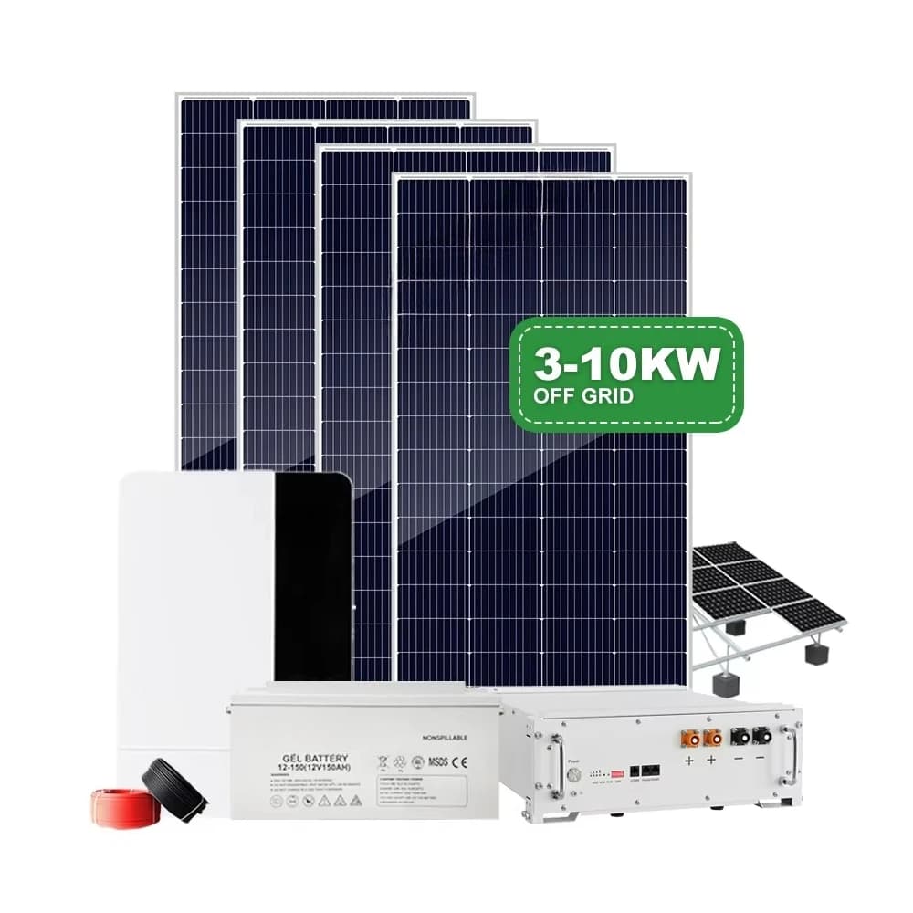 Système d'énergie solaire hors réseau 3000W 5000W, kit solaire complet avec onduleur MPPT pour usage