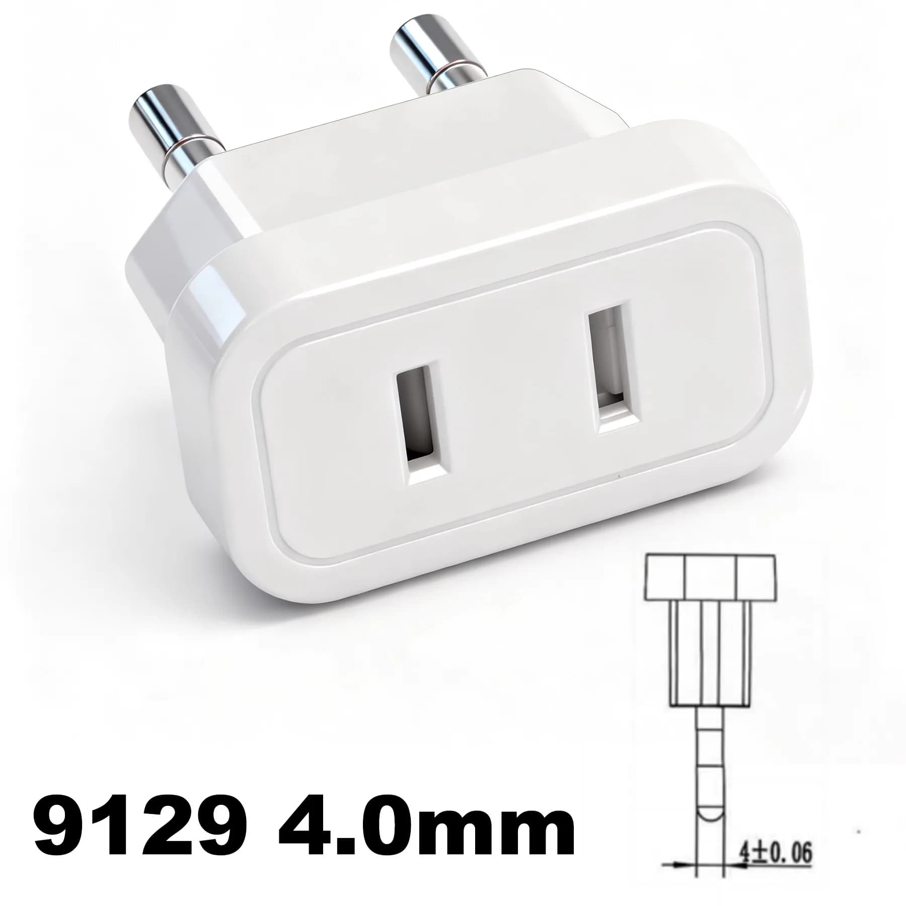 Adaptateur de prise de courant de voyage US vers EU, USA, japon vers corée du sud, russie, Europe, c