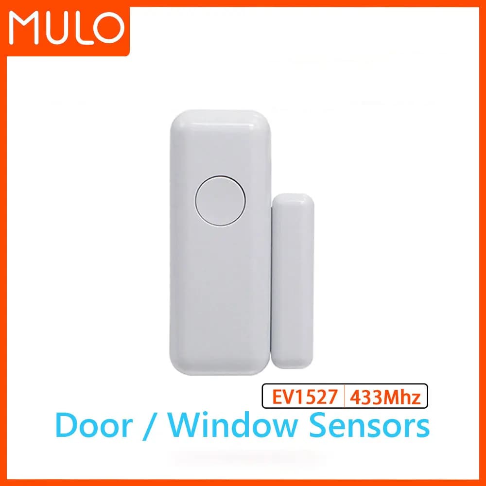 MULO Mini sirène d'alarme sans fil 433MHz son et lumière sirène stroboscopique intérieure sirène de