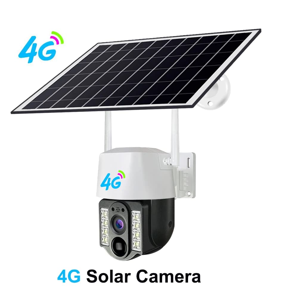 Caméra solaire 4G Sim extérieure sans fil IP Camara batterie à faible puissance détection de mouveme