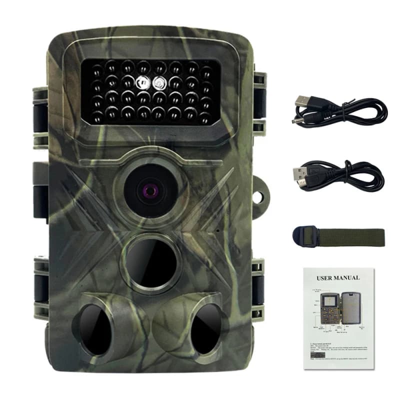 Caméra de surveillance PR3000 16MP 1080P pour observation nocturne des animaux, multifonctionnelle,