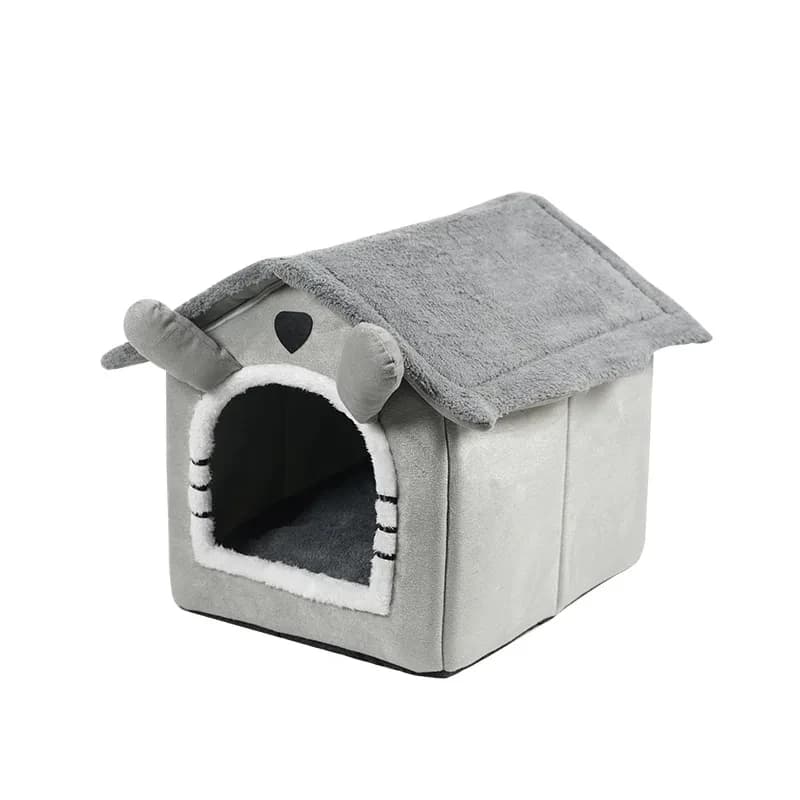 Maisonnette Chaude pour Chiens et Chats, Idéale pour Petits Chiens, Toutes Saisons, Démontable et La