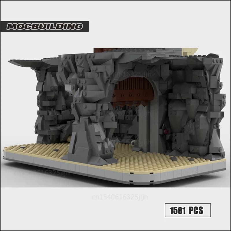 Décennie s de construction de scène de film Palace MOC Rancor Pit Space, briques technologiques, mod