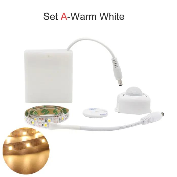 Capteur de mouvement de bande LED à batterie 2M 3M 4M 5M