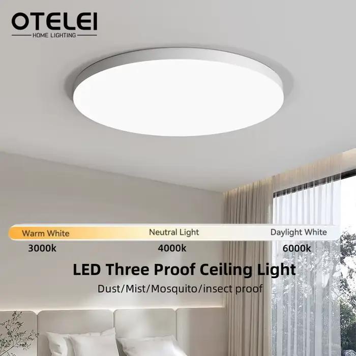 Plafond moderne à LEDs lumière étanche à la poussière trois preuves