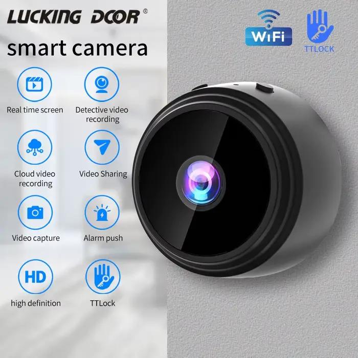 TTLOCK WiFi Mini caméra Web caméscope moniteur de sécurité sans fil HD vidéo Micro caméra enregistre