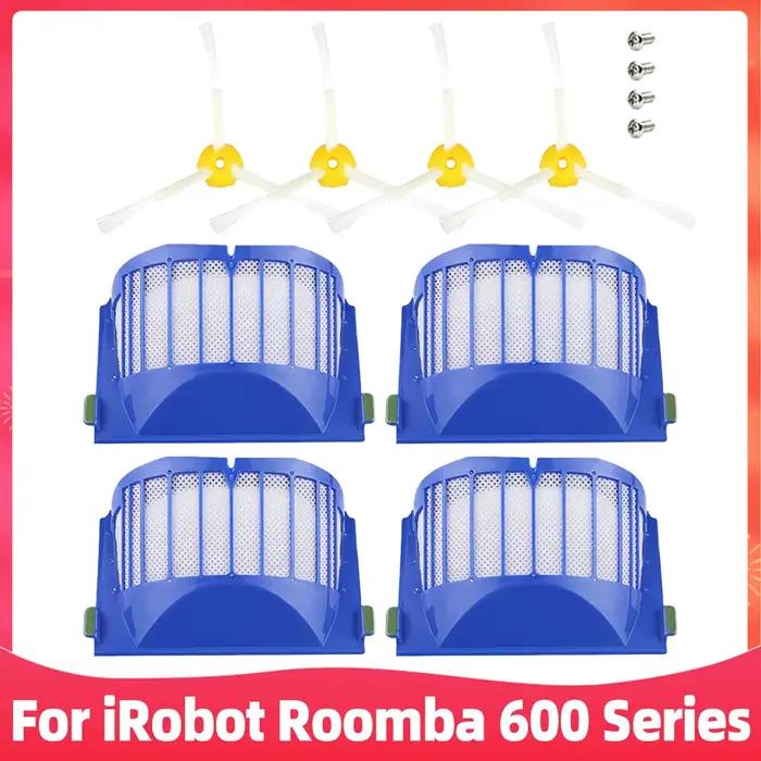 Pour iRobot Roomba Série 600 692 690 680 660 651 650 620 618 610 620 625 671 695 564 Robot Aspirateur Brosse Latérale