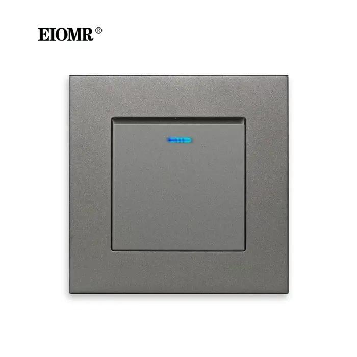 EIOMR Prise standard EU avec interrupteur Prise multiple AC 110V-250V 16A Prise de courant murale Us