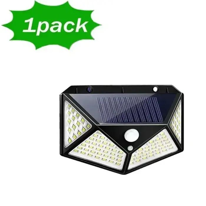 1/2/4/6 pièces 100 mur LED lumières lampe solaire extérieure PIR capteur de mouvement