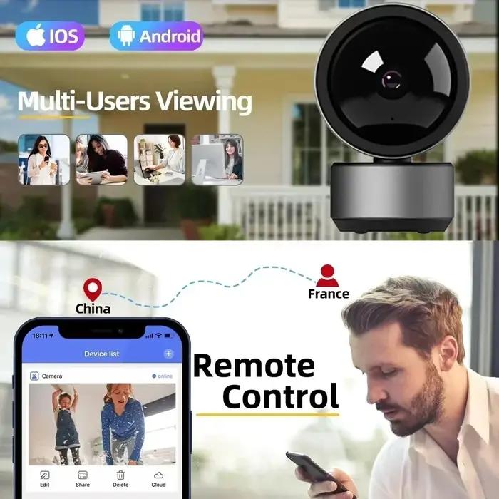 Caméra de surveillance vidéo WiFi PEGATAH 5MP avec vision nocturne