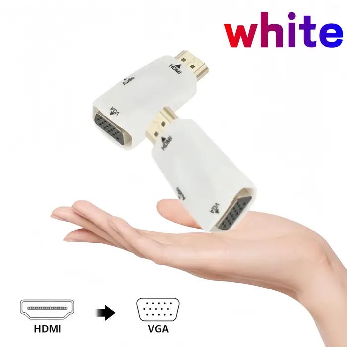 Convertisseur VGA compatible HDMI 1080P avec câble audio jack 3