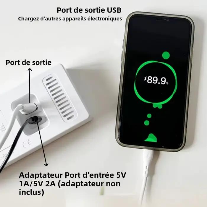 Réveil numérique alimenté par USB avec double alarme, affichage de la date, température et compte à rebours pour un réveil parfait et une décoration moderne de votre intérieur