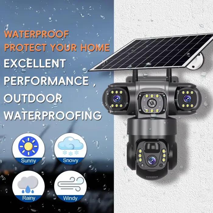 4G 12MP caméra solaire PTZ extérieur suivi automatique Vision nocturne