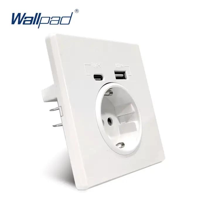 Prise murale Wallpad avec ports USB et indicateur pour charge rapide et sécurité accrue pour usage domestique et général