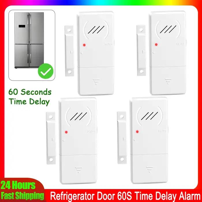 Elecpow Alarme de porte de réfrigérateur 90 dB fort 60 secondes de retard