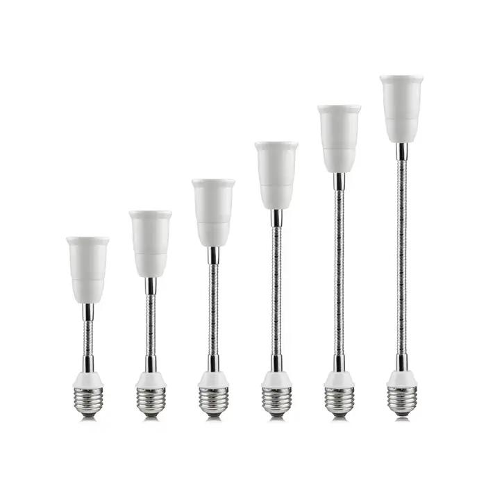 Extension de douille d'ampoule E27 à E27, support de lampe à Base rotative, convertisseur d'extension 12/15/20/30/35/40/50cm