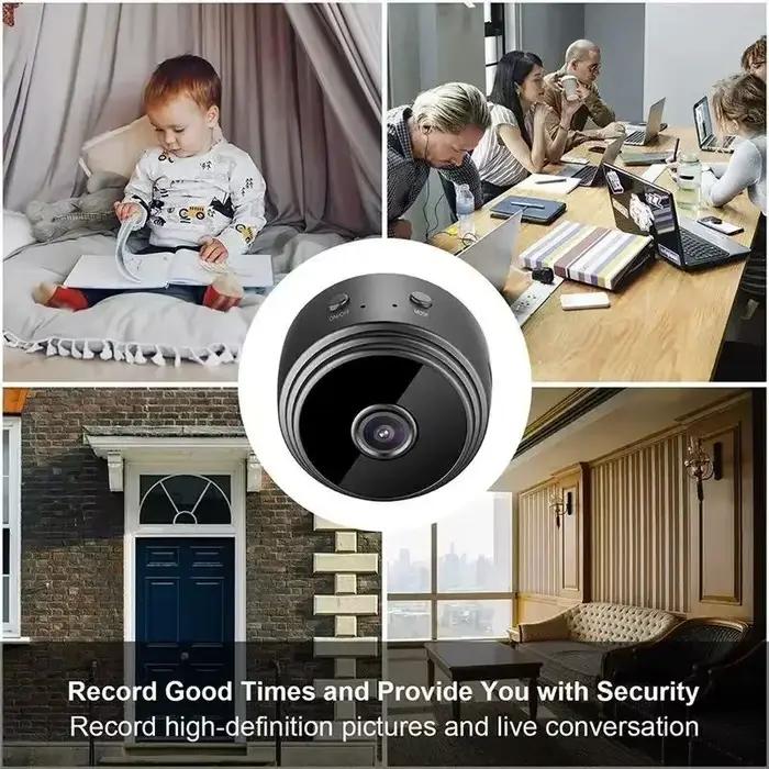 Mini caméra de surveillance A9 Full HD 1080P sans fil avec batterie intégrée pour surveillance discrète et efficace à domicile ou en entreprise