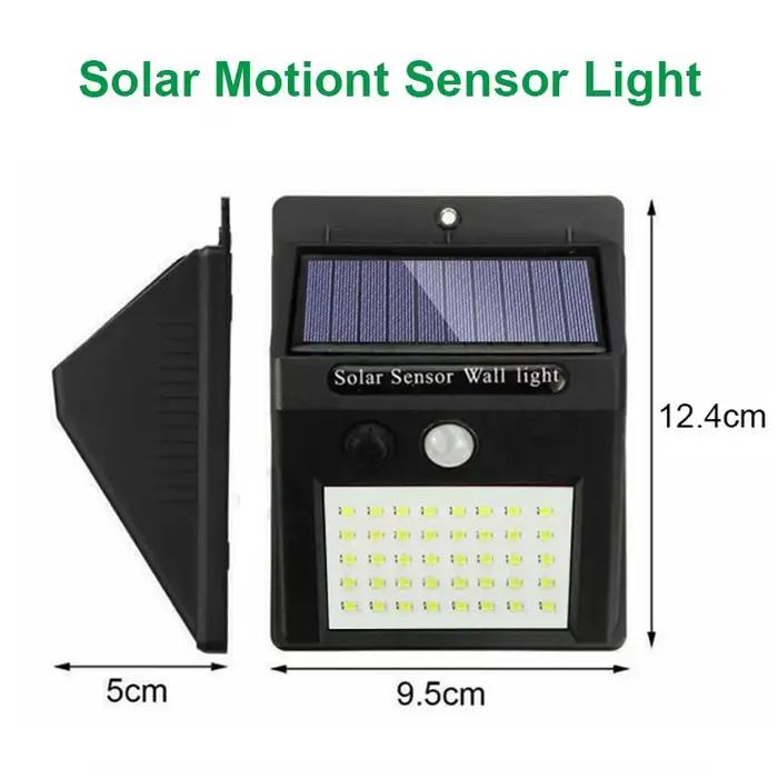 6/30 LED lumière solaire PIR capteur de mouvement applique murale lampe solaire extérieure étanche s