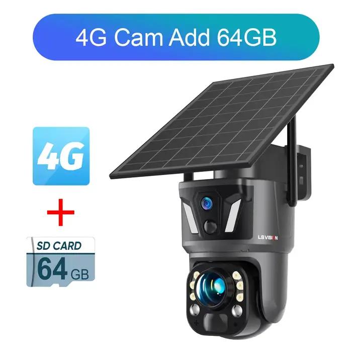 Caméra solaire 4G LS VISION 4K avec zoom optique 99X