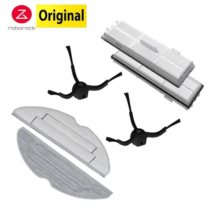 Pièces d'aspirateur Roborock S8 en silicone et tissu pour brosse latérale et filtres blanc bleu ciel jaune or orange rouge violet gris noir vert clair occaions spéciales à offrir