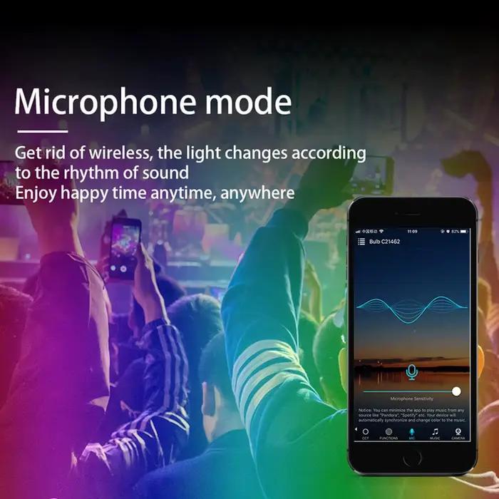 Ampoule LED Wi-Fi Bluetooth Intelligente à Changement de Couleur pour Ambiance Personnalisée à Offrir Occasions Spéciales