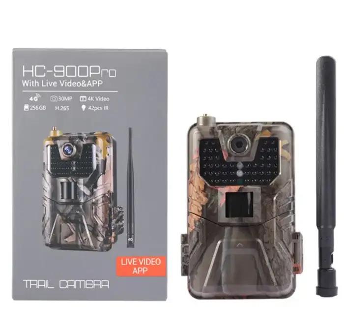 Caméra de chasse Suntek HC900PRO 4K 30MP 4G Cloud avec contrôle par application et vidéo en direct pour observation et surveillance de la nature