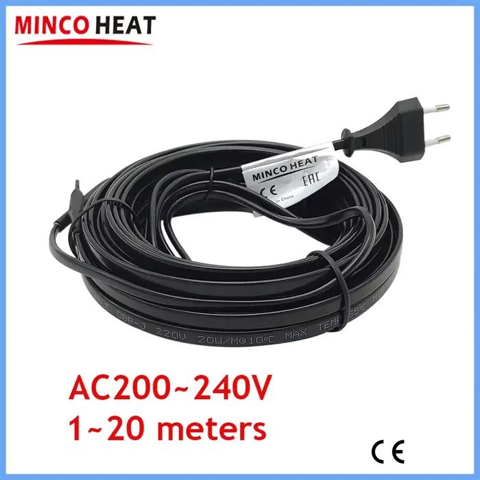 MINCO HEAT-Câble chauffant autorégulateur pour conduite d'eau, protection antigel, système de chauff