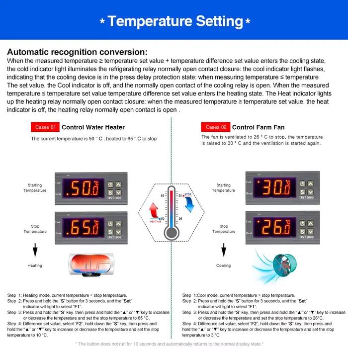 Thermostat numérique LED DST1000