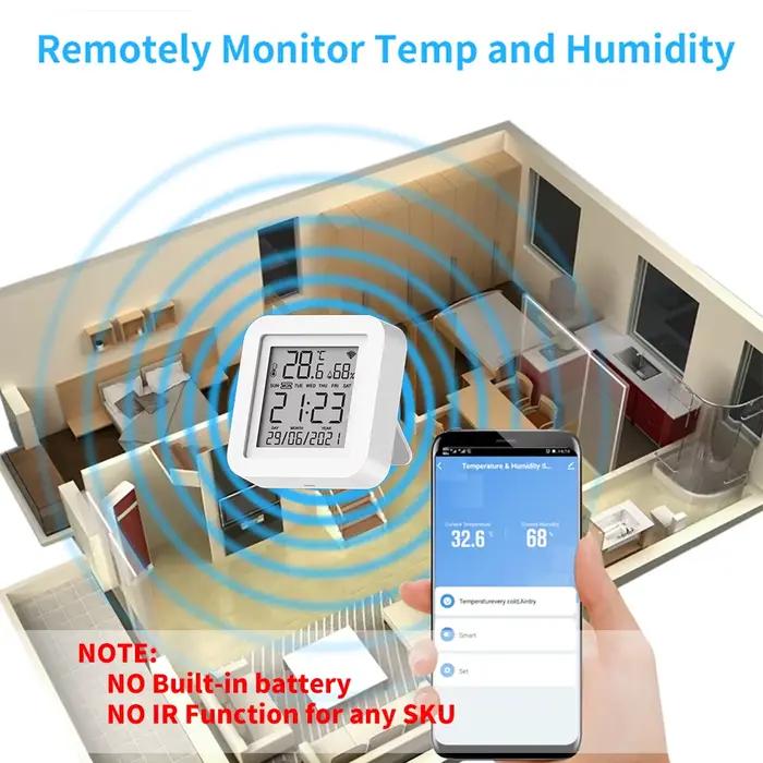 Tuya WIFI capteur de température et d'humidité pour maison intelligente var SmartLife thermomètre hygromètre prise en charge Alexa Google Assistant