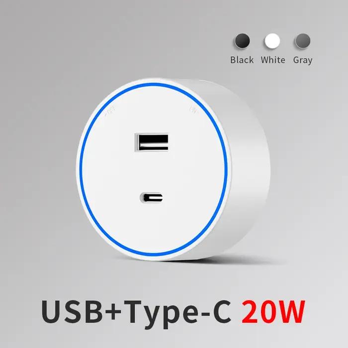 Prise murale 8000W avec interrupteur FR adaptatrice mobile Standard EU US UK et ports USB pour usage résidentiel et général occasions spéciales