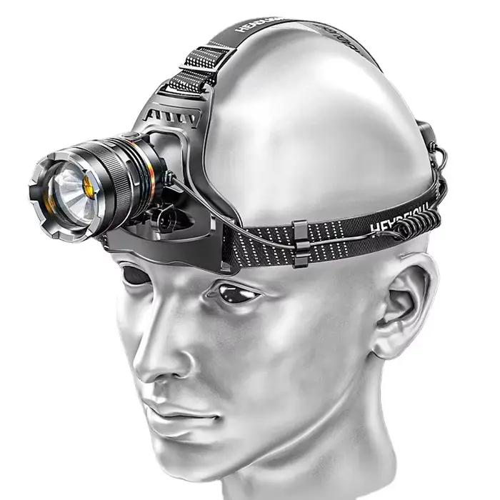 XHP50 LED Capteur Phare Étanche Tête Lumière Rechargeable Pêche À La Recherche Camping Tête lampe de
