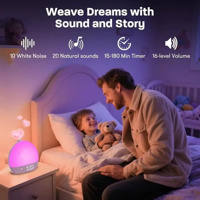 Wake Up Light Sunrise réveil minuterie 30 bruit blanc Machine sonore Dimmable RGB veilleuses aide au sommeil Snooze idéal pour cadeau