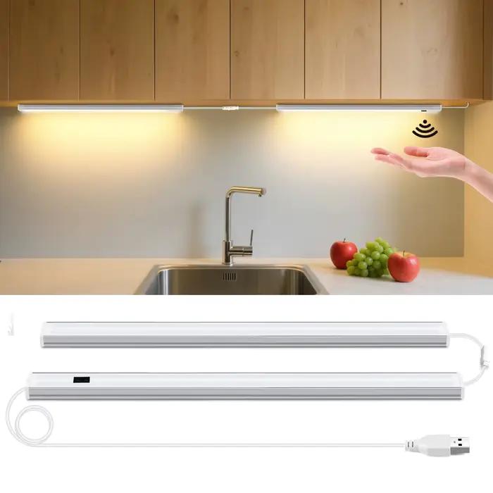 Barre lumineuse LED avec interrupteur à gâchette sans contact à onde manuelle