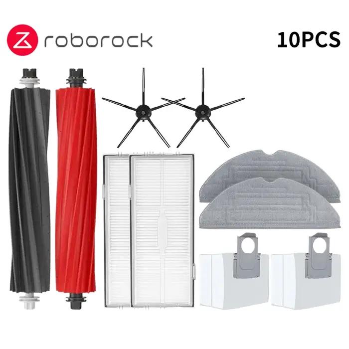 Accessoires de rechange pour aspirateur Roborock en plastique blanc bleu ciel multi couleurs pour brosses latérales de nettoyage maison propre durable