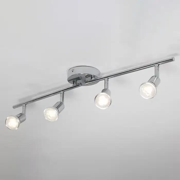 Plafond de cuisine rotatif Angle réglable GU10 ampoule LED lampe de Bar vitrine appliques murales salon armoire Spot éclairage